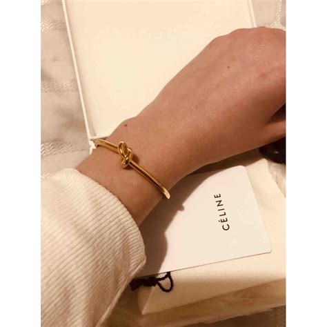 celine bracelet knot gold|24s celine bracelets.